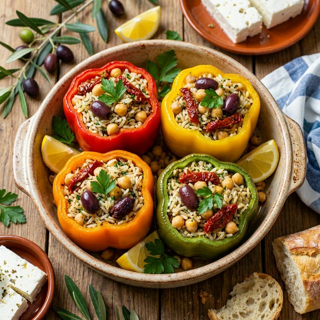 Greek-Style Stuffed Peppers