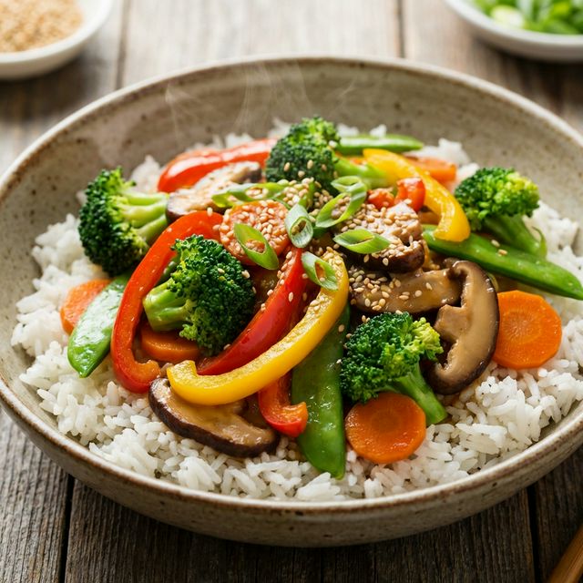 Rainbow Vegetable Stir Fry