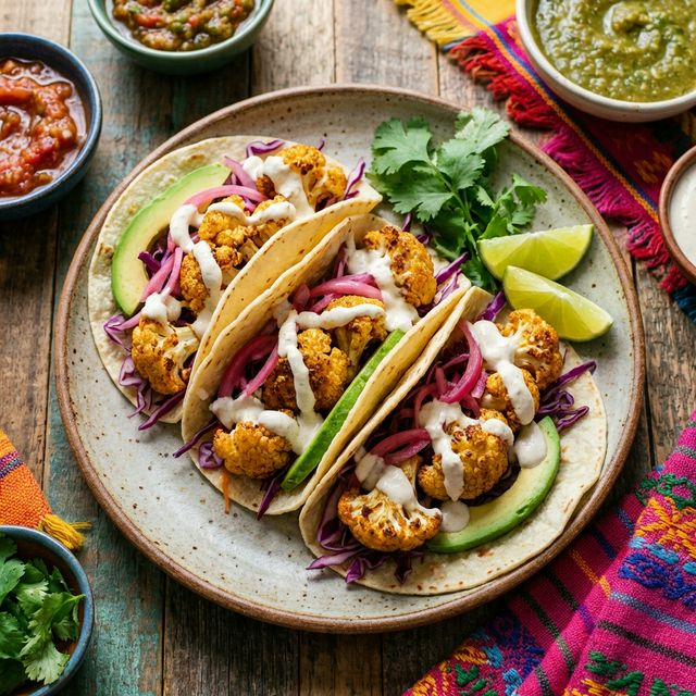 Roasted Cauliflower Tacos