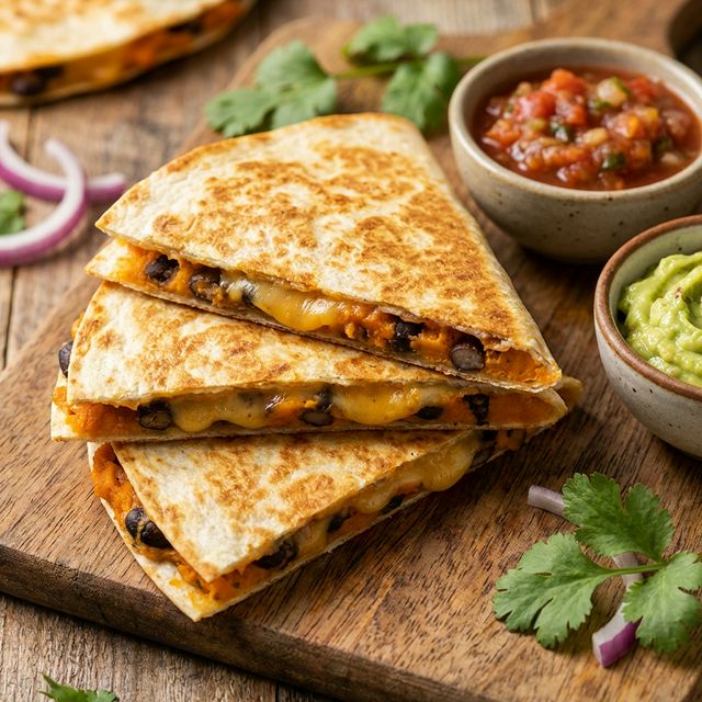 Sweet Potato & Black Bean Quesadilla